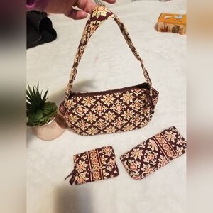 Vera Bradley Shoulder Bag in Vibrant Floral Design